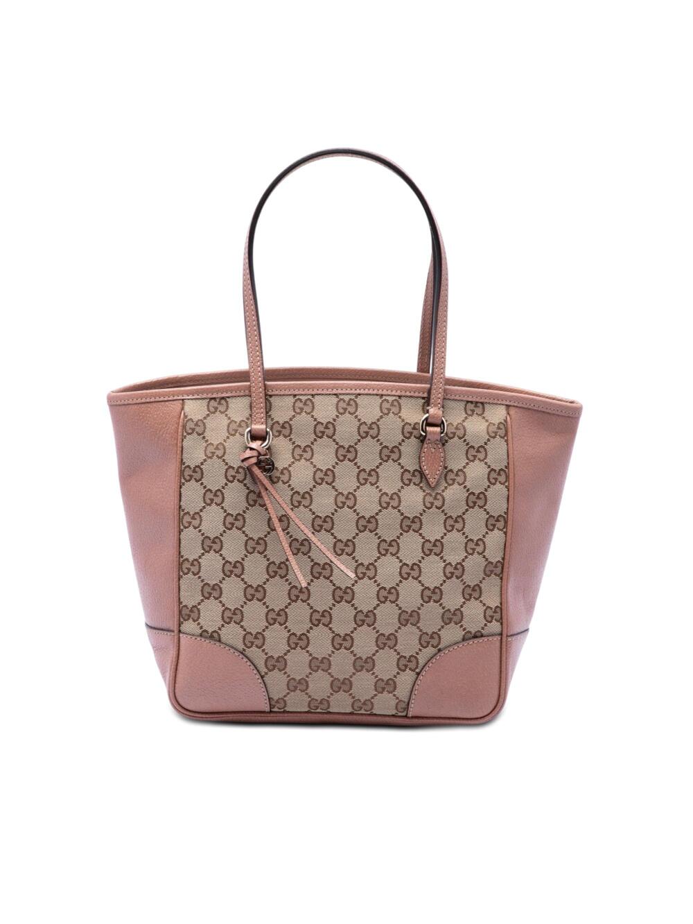 Gucci Bree Tote Gg Canvas With Leather #376096G77B